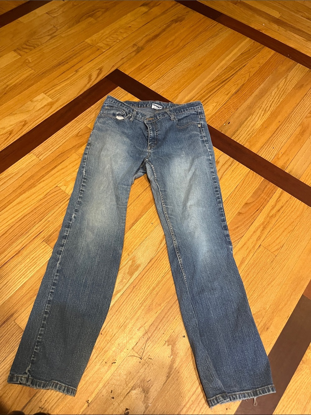 Classic Straight-Leg Blue Jeans